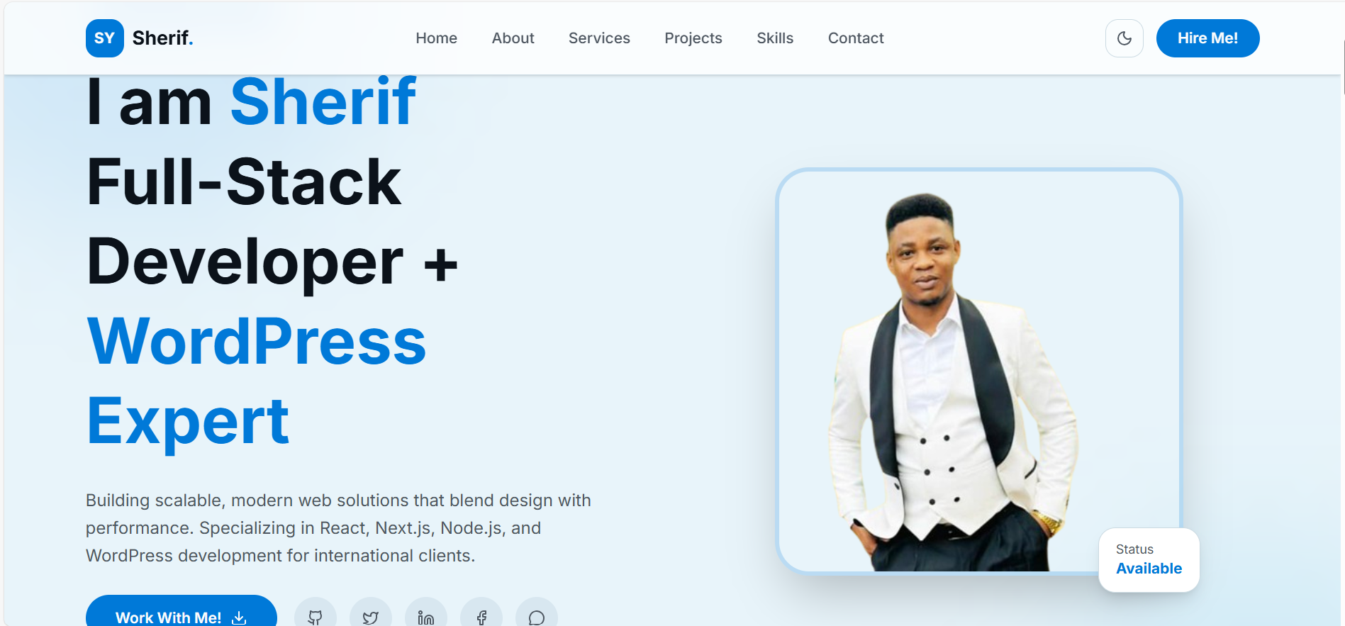 Portfolio & Landing Pages